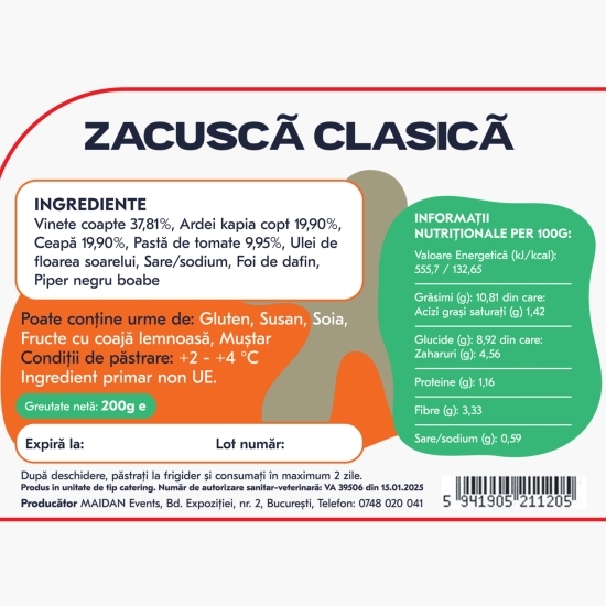 Zacuscă clasică 200g