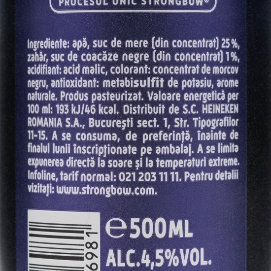 Cidru coacăze negre doză 0.5l