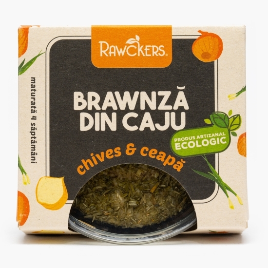 Specialitate Brawnză din caju cu chives și ceapă eco, maturată 145g