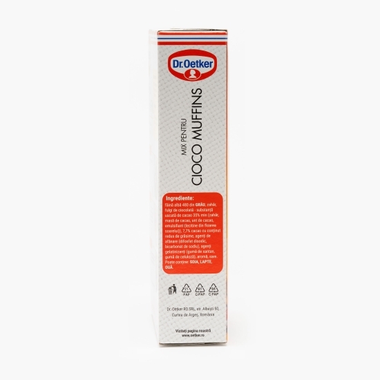 Mix pentru brioșe cu cacao și fulgi de ciocolată 295g