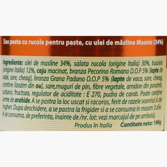 Sos pesto cu rucola 190g