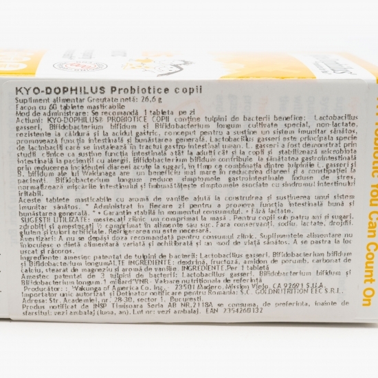 Kyo-Dophilus Probiotice copii 60 tablete