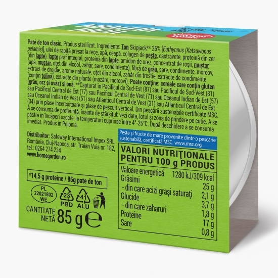 Pate de ton clasic High Protein 85g