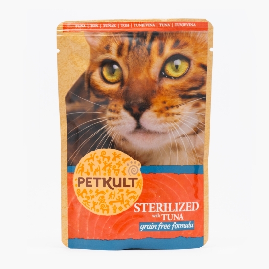 Hrană umedă pentru pisici sterilizate, cu ton, 100g