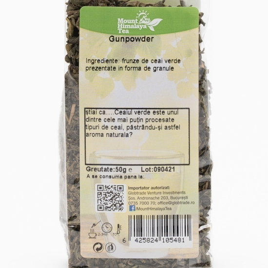 Ceai verde gunpowder 50g