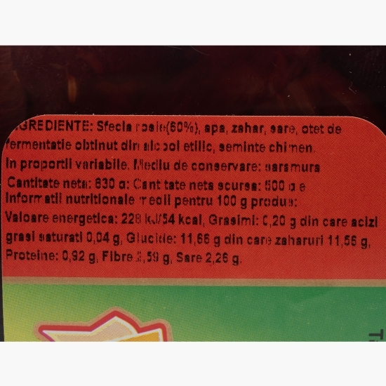 Sfeclă roșie murată 500g
