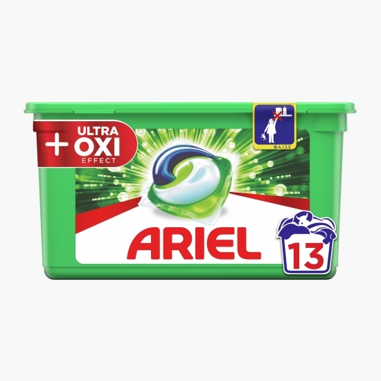 Detergent de rufe capsule All in One Pods Plus Ultra Oxi Effect, 13 spălări