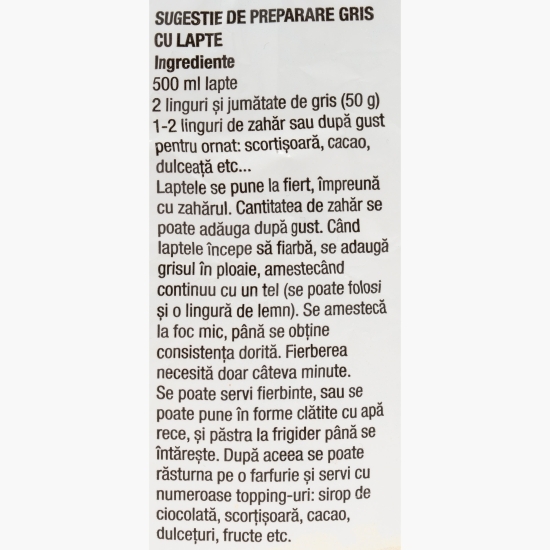 Griș eco din grâu integral veritabil 600g