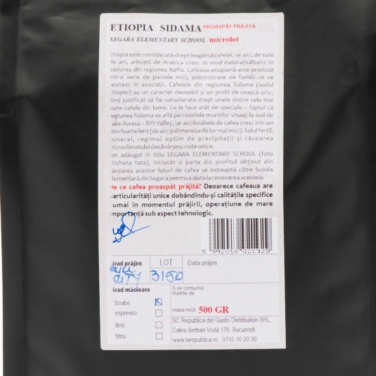 Cafea proaspăt prăjită Etiopia 500g