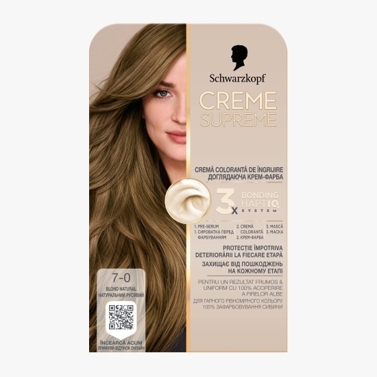 Vopsea de păr, 7-0 blond natural