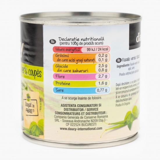 Fasole verde tăiată 400g