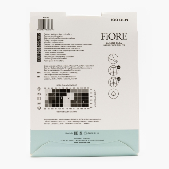 Ciorap microfibră Olga 100 den Black 2