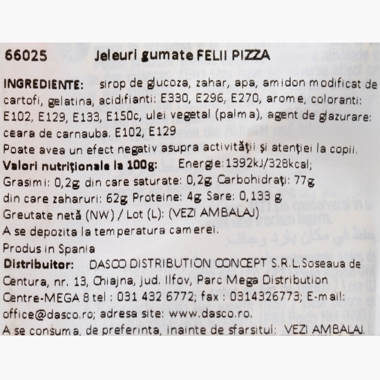 Jeleuri gumate felii de pizza 80g