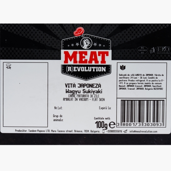 Vită japoneză Wagyu Sukiyaki 100g