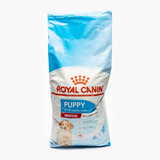 Hrană uscată pentru câini, 15Kg, Medium Puppy