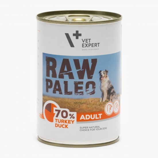 Hrană umedă pentru câini adulți, 400g, cu rață și curcan 