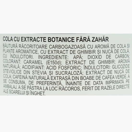 Băutură carbogazoasă Pop Cola zero zahăr 1.5l