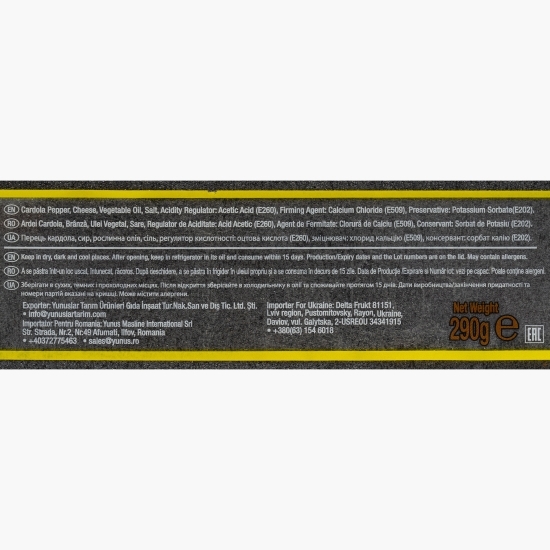 Ardei Cardola umpluți cu brânză, 290g
