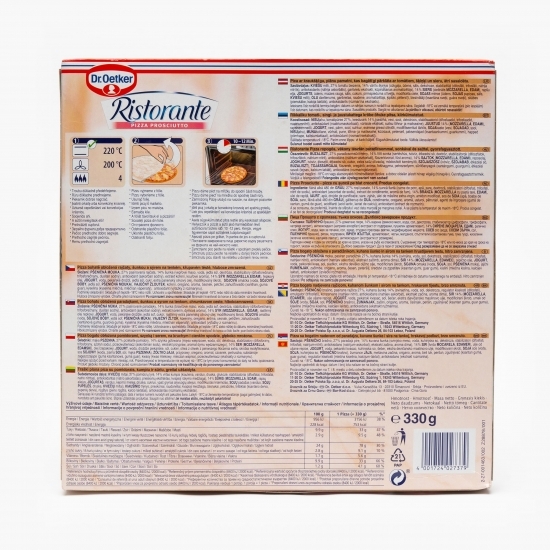 Pizza Ristorante Prosciutto Clasico 330g