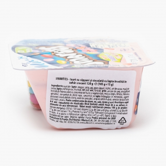 Mix iaurt căpșuni și Smarties 120g