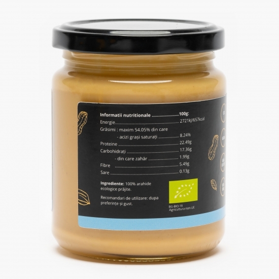 Pastă de arahide cremoasă, ecologică 250g
