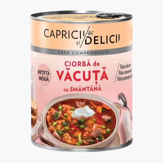 Ciorbă de văcuță cu smântână 400g