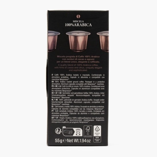 Miscela 100% Arabica, 10 băuturi, 55g, cafea capsule