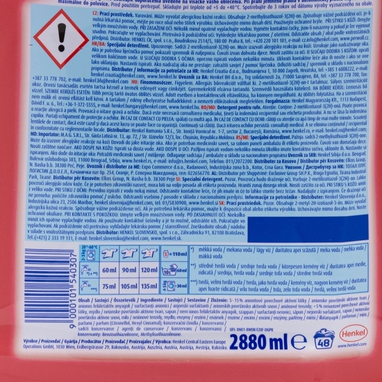 Detergent lichid Renew Color, 45 spălări, 2.7l