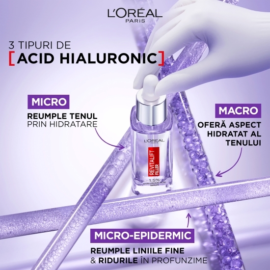 Ser antirid cu 1.5% acid hialuronic pur, Revitalift Filler 30ml