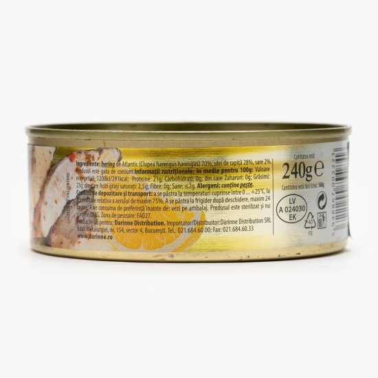 Hering în ulei vegetal 240g
