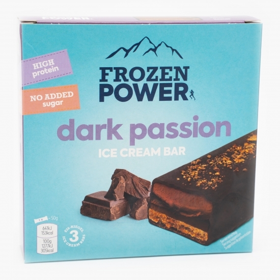 Baton de înghețată proteic cu ciocolată 3x50g