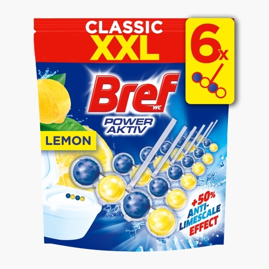 Odorizant toaletă Power Active Lemon 6x50g