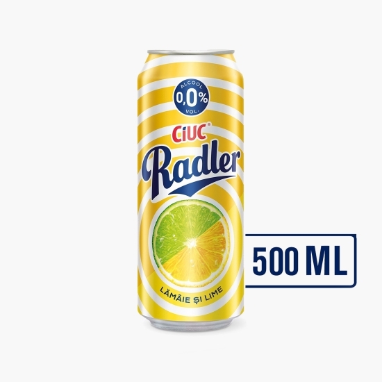 Bere cu gust de lămâie și lime 0% alc. doză 0.5l