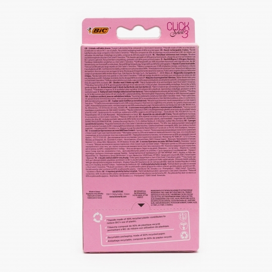 Aparat de ras pentru femei Click Soleil 3 lame + 4 rezerve