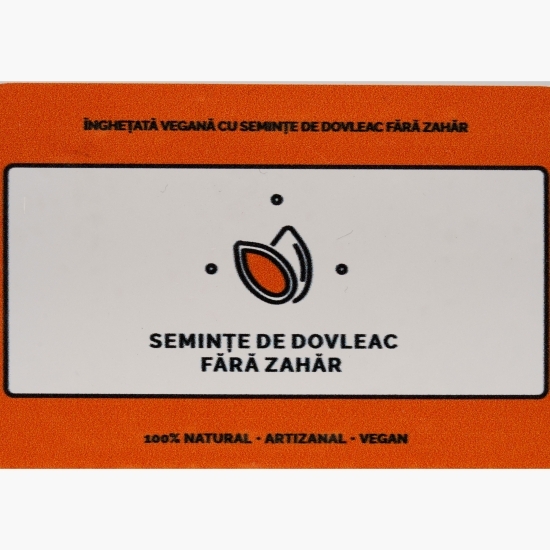 Înghețată vegană cu semințe de dovleac fără zahăr 420ml