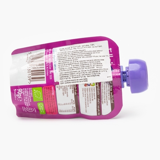 Piure ecologic de rodie și coacăze, +6 luni, 90g