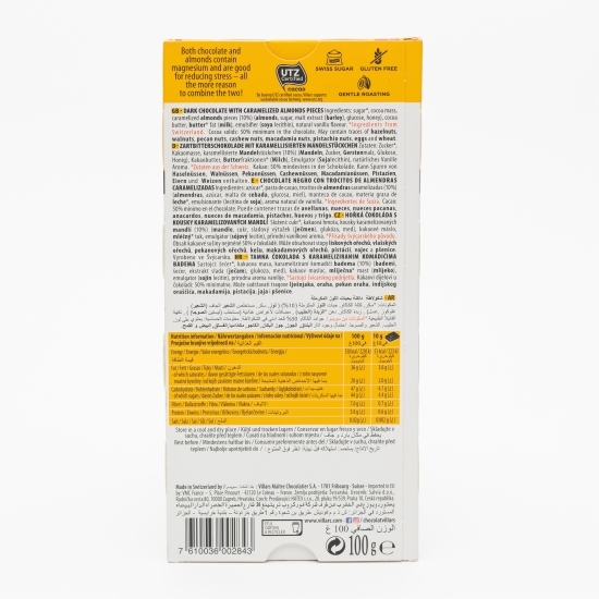 Ciocolată neagră cu migdale 100g  