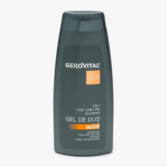 Gel de duș pentru bărbați 3 în 1 Wild 400ml 