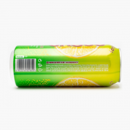 Bere blondă cu arome de lămâie doză 0.5l