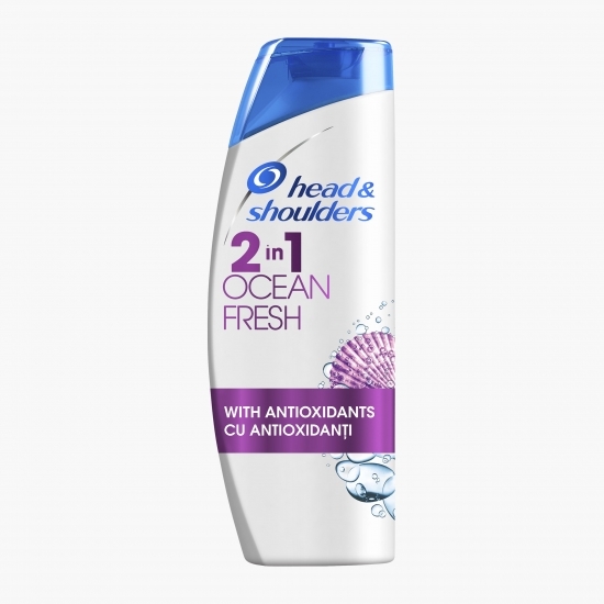 Șampon anti-mătreață Ocean Fresh 2 în 1 pentru păr normal 400ml