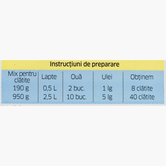Mix pentru clătite Professional 950g