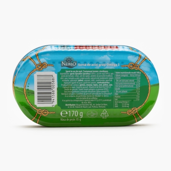 Șprot în sos de roșii 170g
