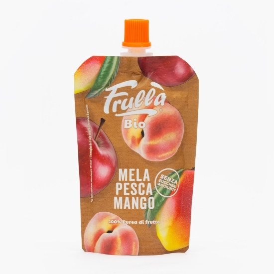 Piure eco din măr, piersică și mango, pentru copii, 100g