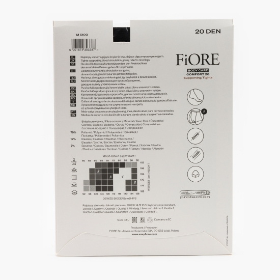 Ciorap modelator Comfort 20den Negru 5