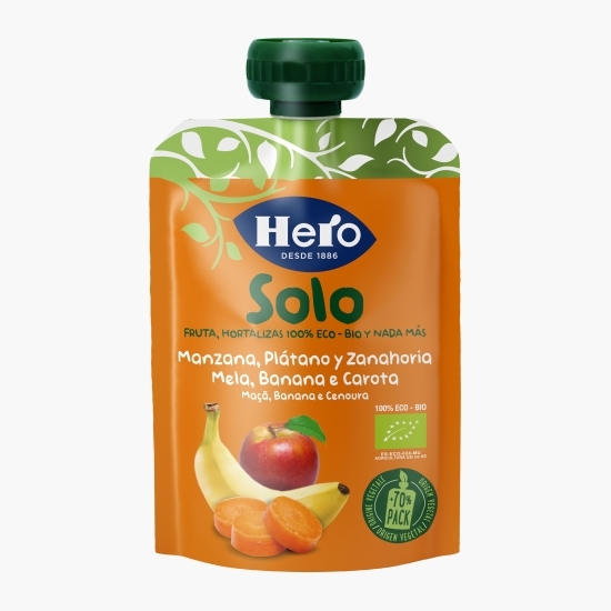 Gustare eco de măr, banană și morcov 100g