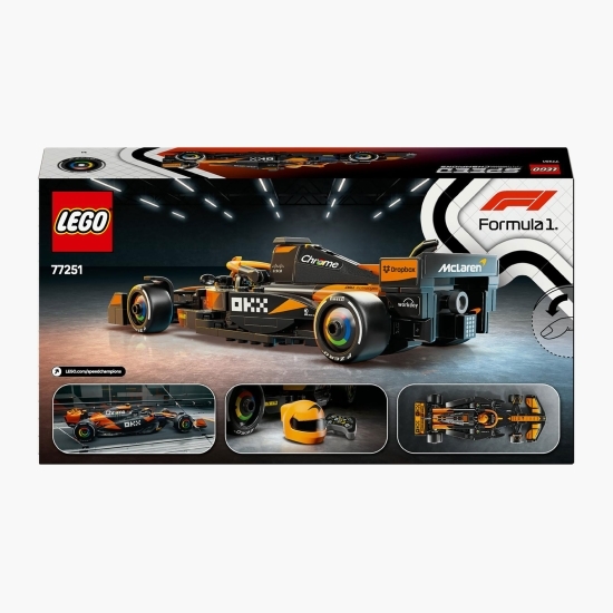 Mașină de curse McLaren F1® Team MCL38, 77251 Speed Champions, 269 piese, +10 ani
