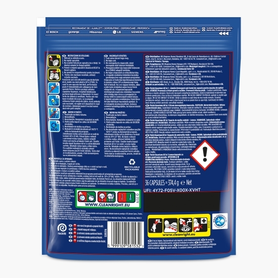 Detergent capsule pentru mașina de spălat vase Quantum, 36 spălări