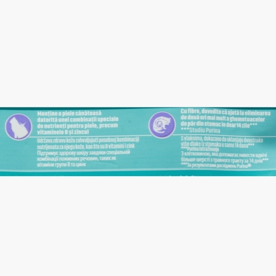 Hrană uscată pentru pisici One Coat & Hairball, 750g, cu pui