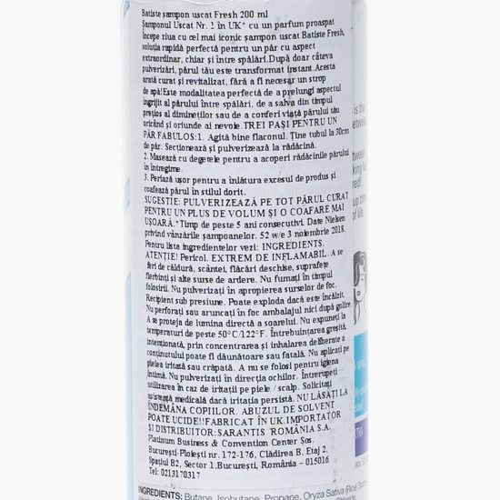 Șampon uscat Fresh 200ml