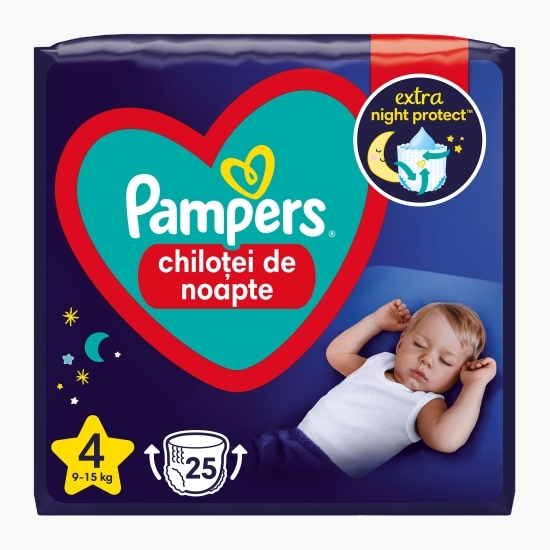 Scutece chiloțel Night Pants, mărimea 4, 9-15kg, 25 buc